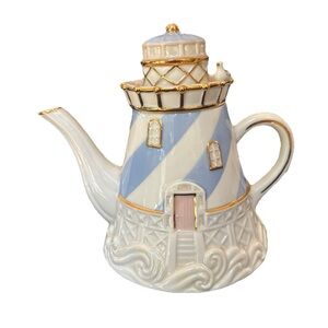 Seaside lighthouse teapot LENOX vintage collectible 2003